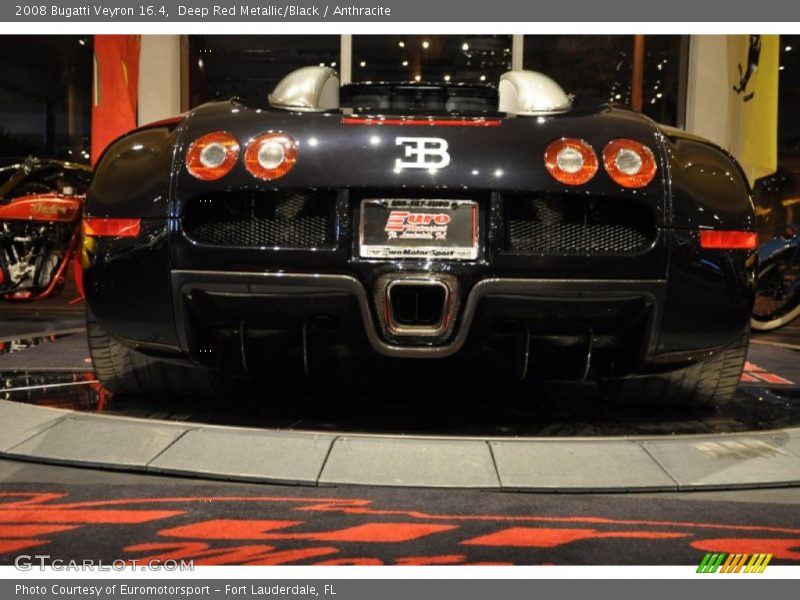 Deep Red Metallic/Black / Anthracite 2008 Bugatti Veyron 16.4