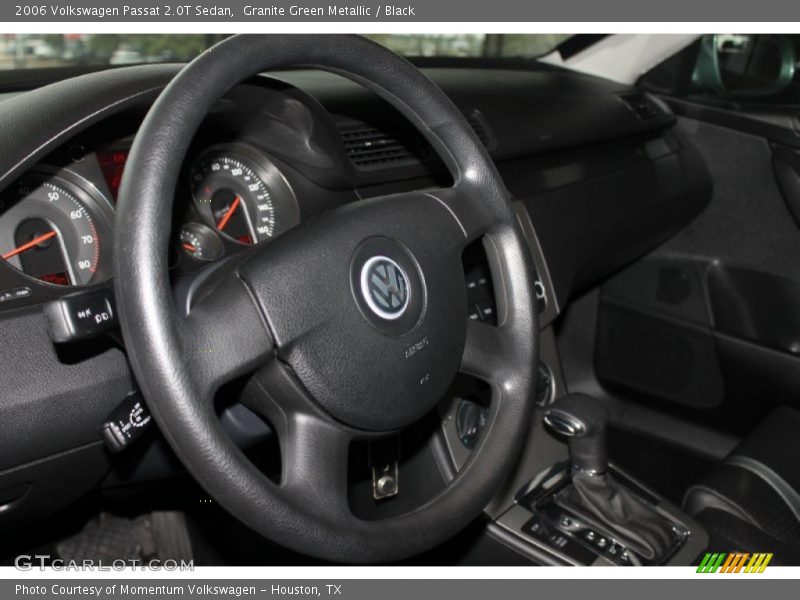 Granite Green Metallic / Black 2006 Volkswagen Passat 2.0T Sedan
