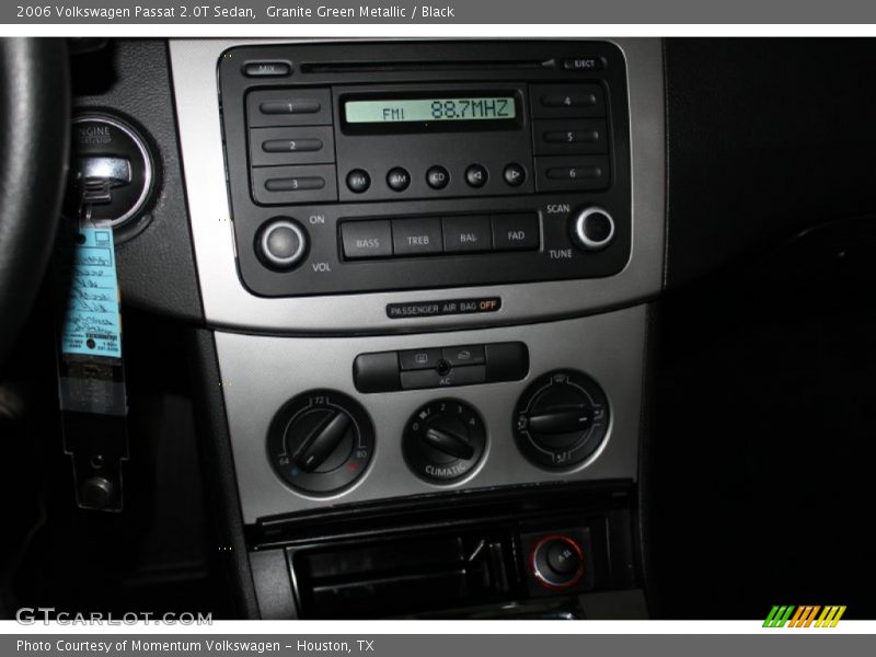 Granite Green Metallic / Black 2006 Volkswagen Passat 2.0T Sedan