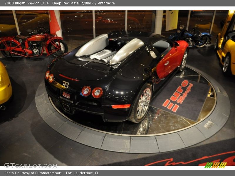 Deep Red Metallic/Black / Anthracite 2008 Bugatti Veyron 16.4