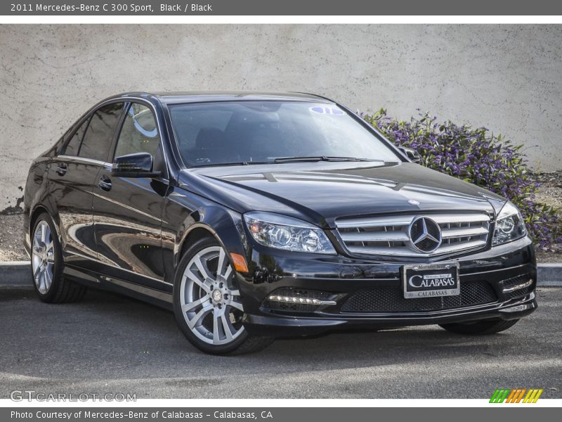 Black / Black 2011 Mercedes-Benz C 300 Sport