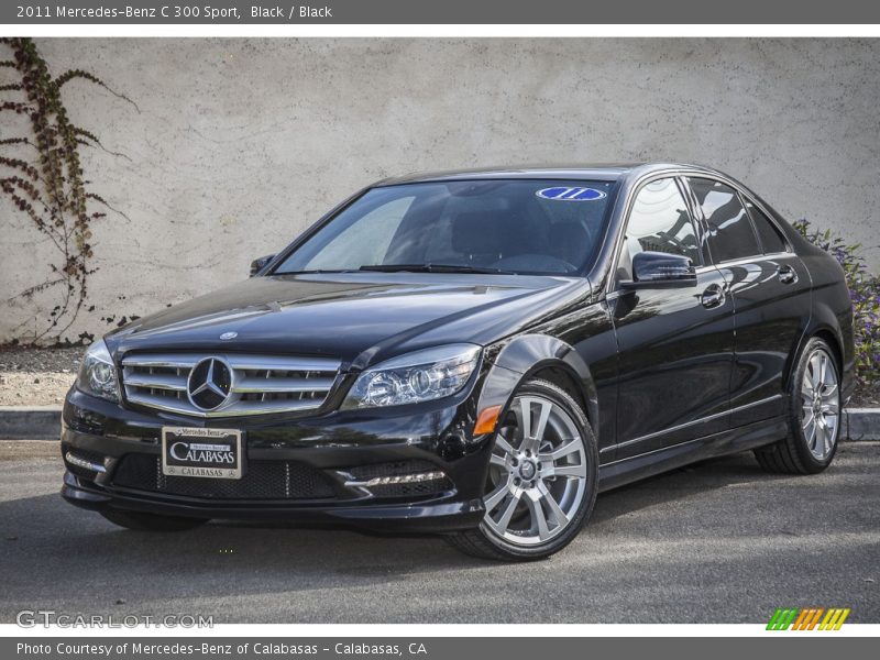 Black / Black 2011 Mercedes-Benz C 300 Sport