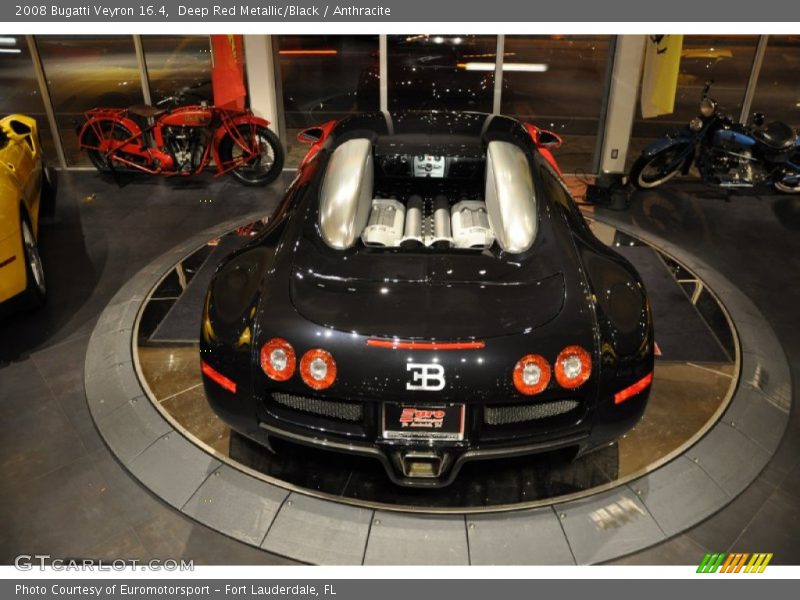 Deep Red Metallic/Black / Anthracite 2008 Bugatti Veyron 16.4