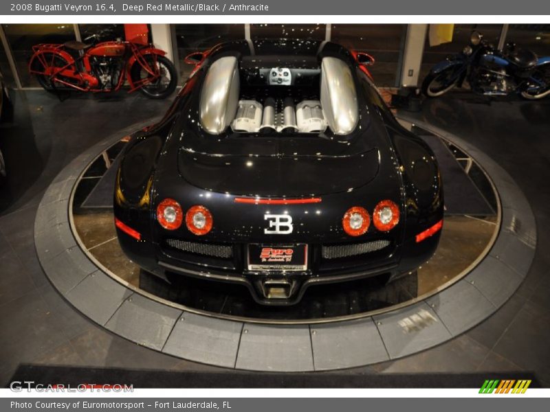 Deep Red Metallic/Black / Anthracite 2008 Bugatti Veyron 16.4