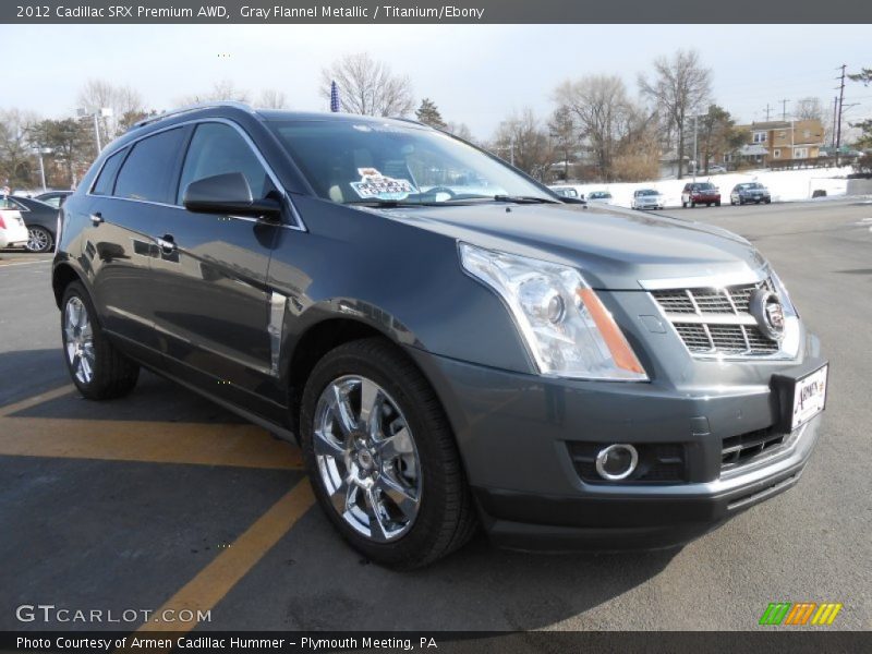 Gray Flannel Metallic / Titanium/Ebony 2012 Cadillac SRX Premium AWD