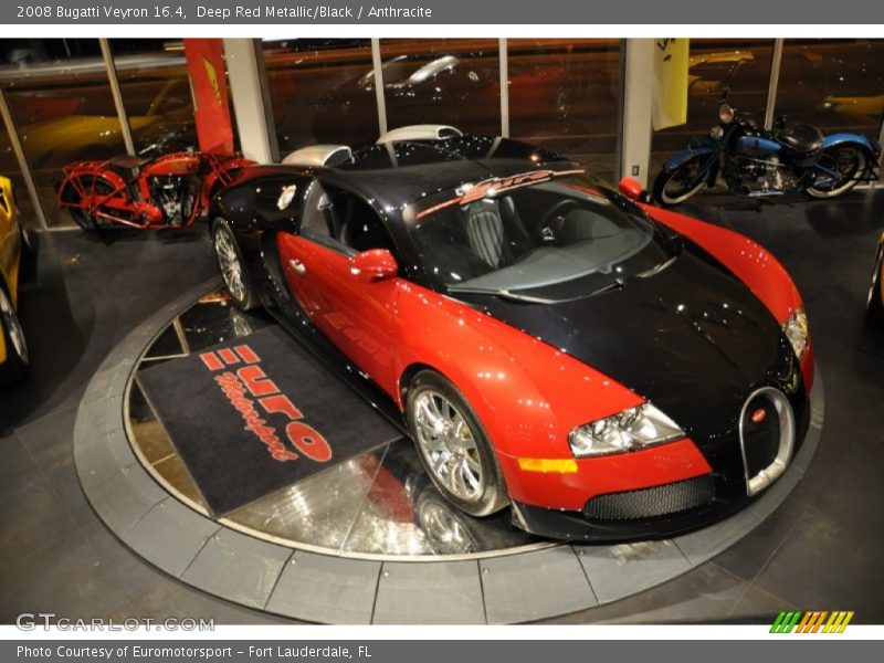 Deep Red Metallic/Black / Anthracite 2008 Bugatti Veyron 16.4