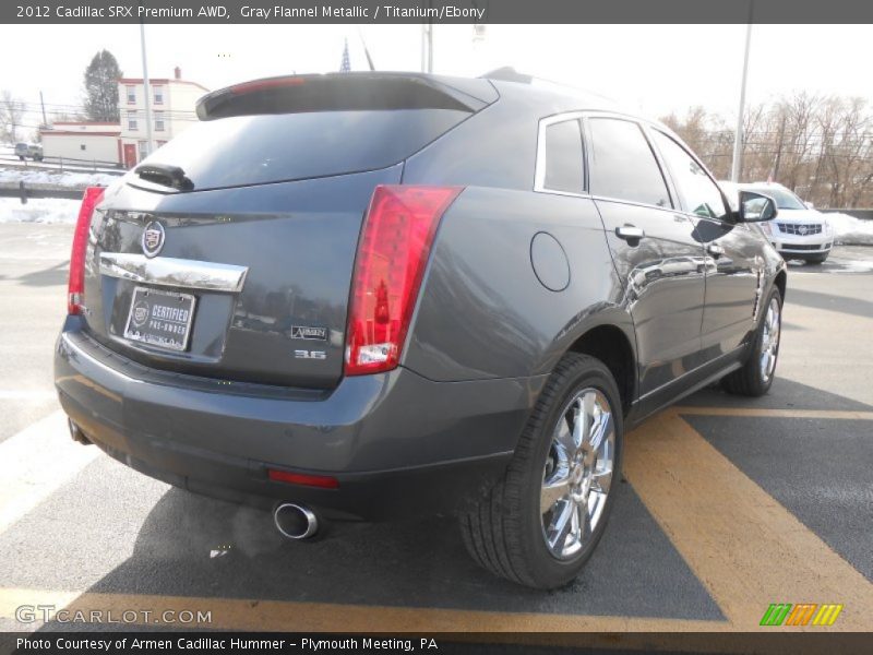 Gray Flannel Metallic / Titanium/Ebony 2012 Cadillac SRX Premium AWD