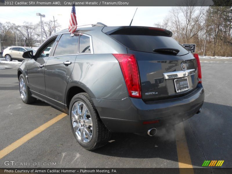 Gray Flannel Metallic / Titanium/Ebony 2012 Cadillac SRX Premium AWD