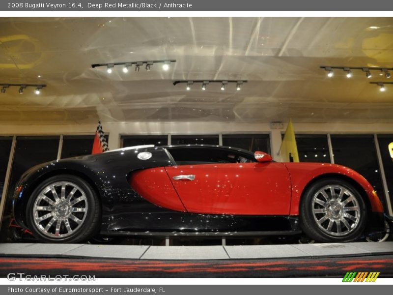 Deep Red Metallic/Black / Anthracite 2008 Bugatti Veyron 16.4