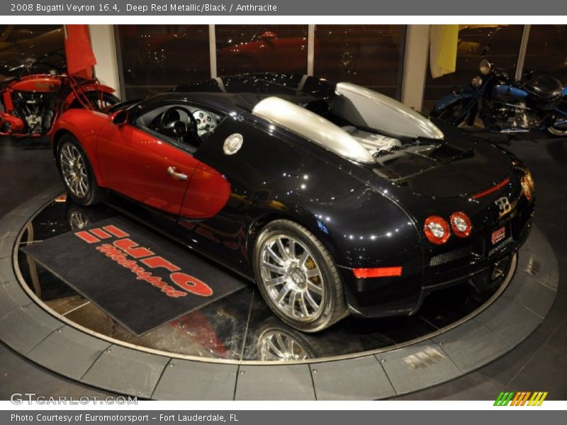 Deep Red Metallic/Black / Anthracite 2008 Bugatti Veyron 16.4