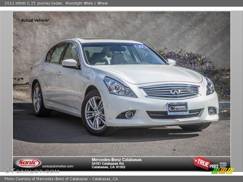 Moonlight White / Wheat 2011 Infiniti G 25 Journey Sedan