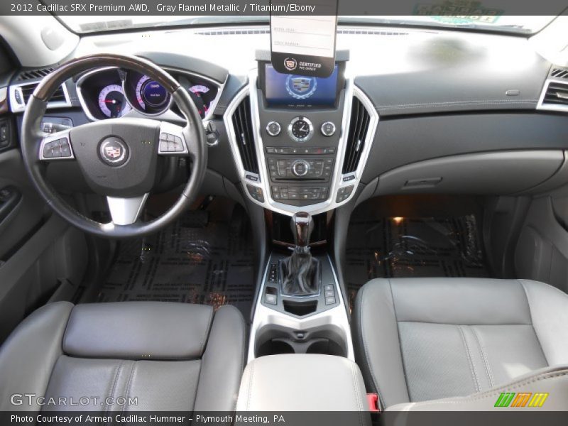 Gray Flannel Metallic / Titanium/Ebony 2012 Cadillac SRX Premium AWD