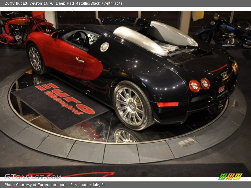 Deep Red Metallic/Black / Anthracite 2008 Bugatti Veyron 16.4