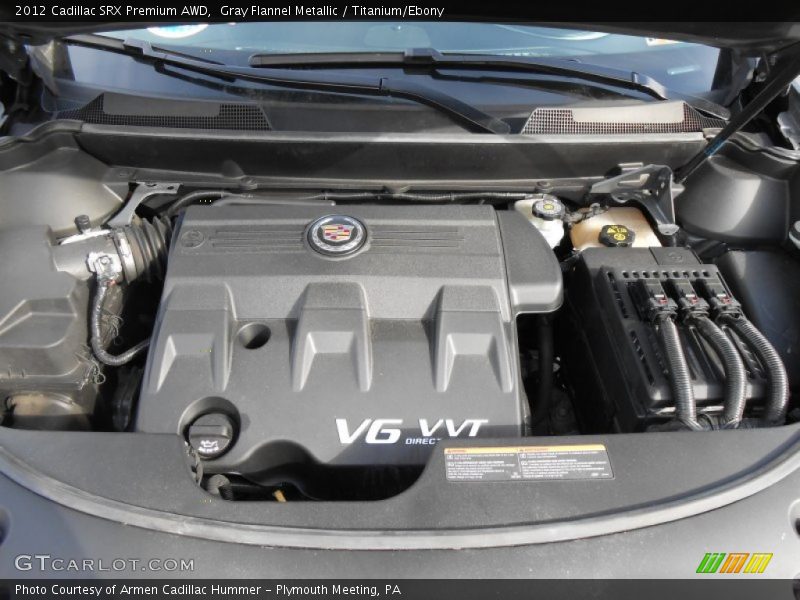 Gray Flannel Metallic / Titanium/Ebony 2012 Cadillac SRX Premium AWD