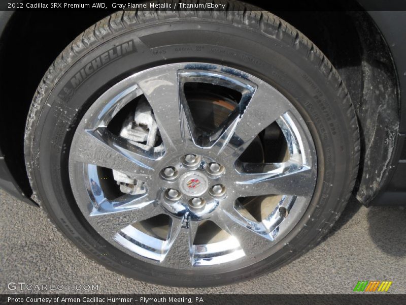 Gray Flannel Metallic / Titanium/Ebony 2012 Cadillac SRX Premium AWD