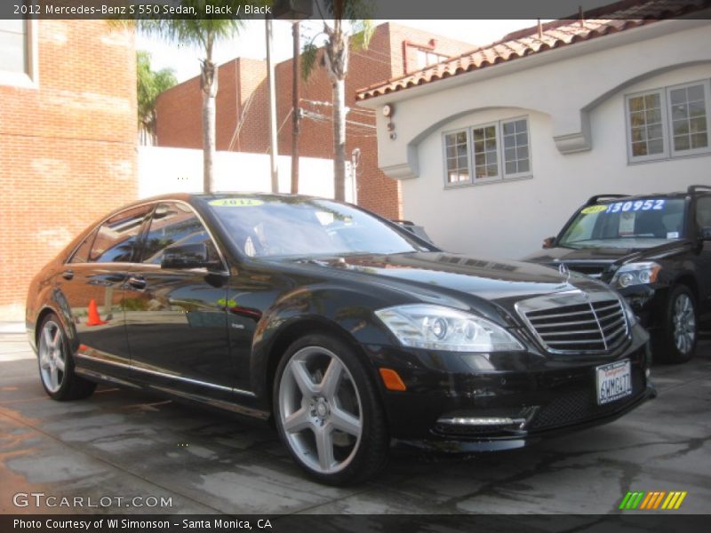 Black / Black 2012 Mercedes-Benz S 550 Sedan