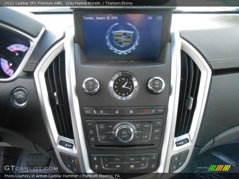 Gray Flannel Metallic / Titanium/Ebony 2012 Cadillac SRX Premium AWD