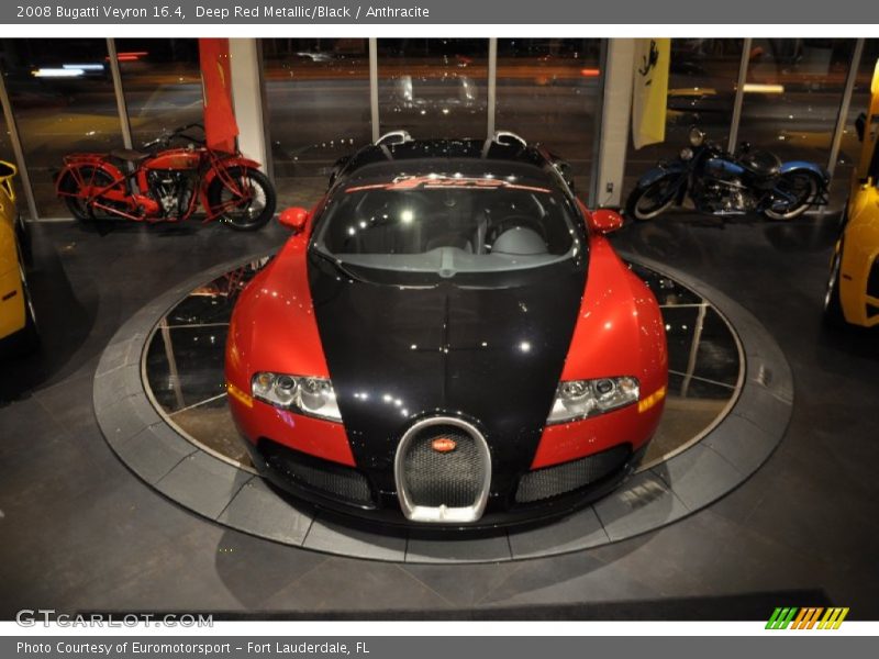Deep Red Metallic/Black / Anthracite 2008 Bugatti Veyron 16.4