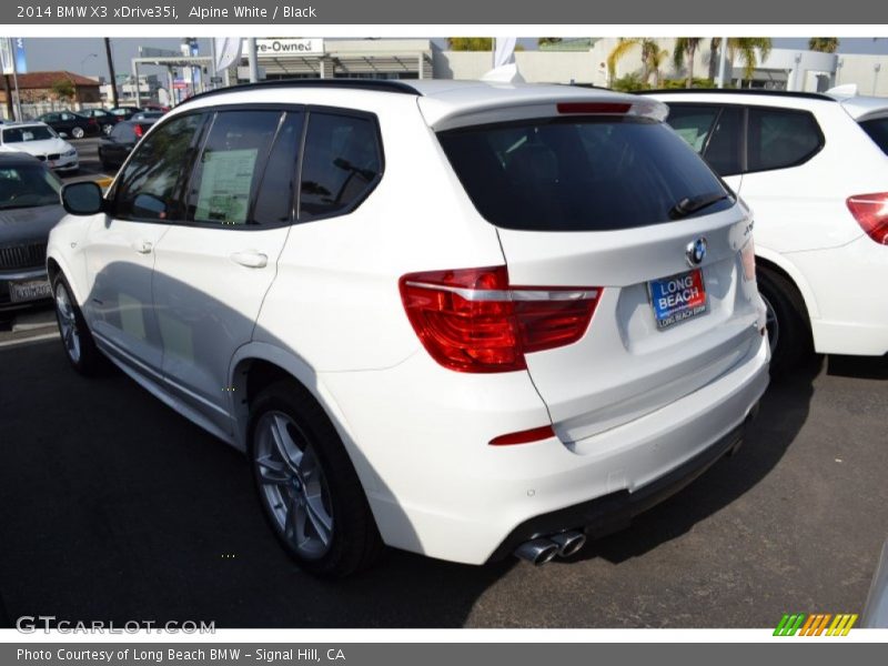 Alpine White / Black 2014 BMW X3 xDrive35i