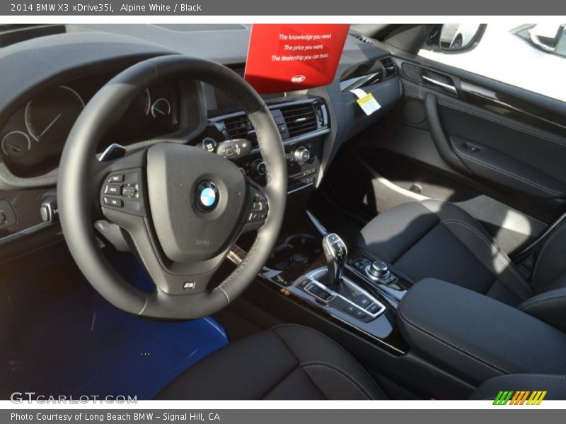 Alpine White / Black 2014 BMW X3 xDrive35i