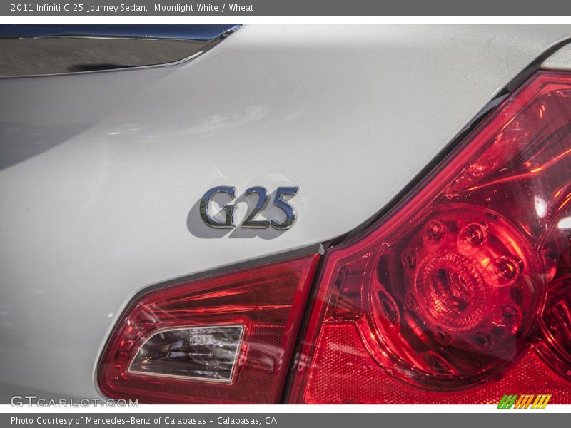 Moonlight White / Wheat 2011 Infiniti G 25 Journey Sedan