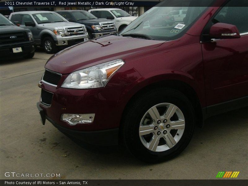 Red Jewel Metallic / Dark Gray/Light Gray 2011 Chevrolet Traverse LT