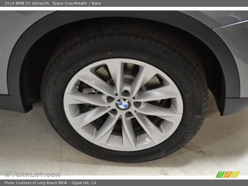 Space Gray Metallic / Black 2014 BMW X3 xDrive28i