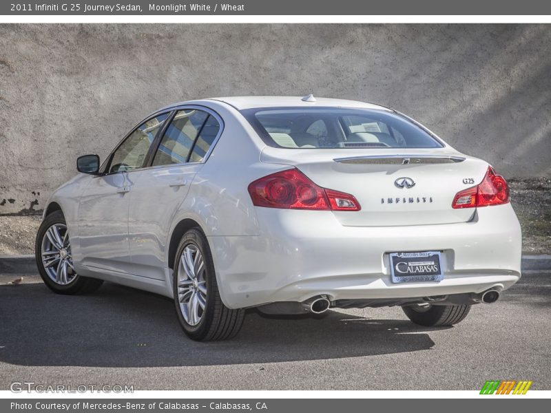 Moonlight White / Wheat 2011 Infiniti G 25 Journey Sedan