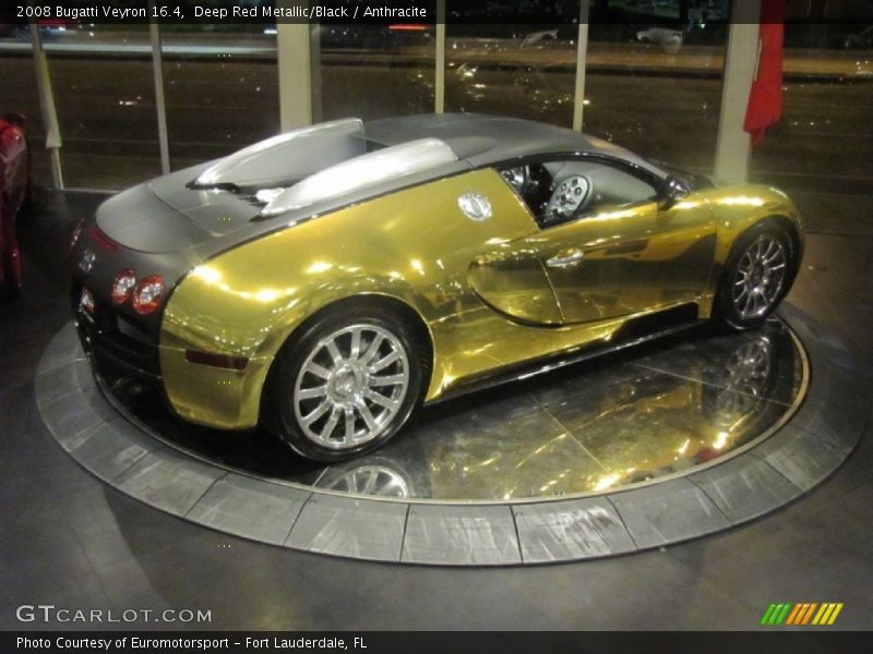 Deep Red Metallic/Black / Anthracite 2008 Bugatti Veyron 16.4