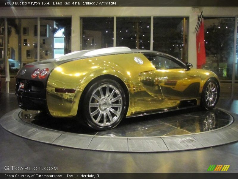 Deep Red Metallic/Black / Anthracite 2008 Bugatti Veyron 16.4