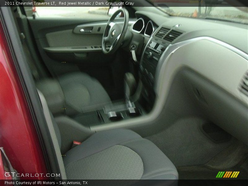Red Jewel Metallic / Dark Gray/Light Gray 2011 Chevrolet Traverse LT