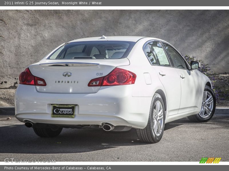 Moonlight White / Wheat 2011 Infiniti G 25 Journey Sedan