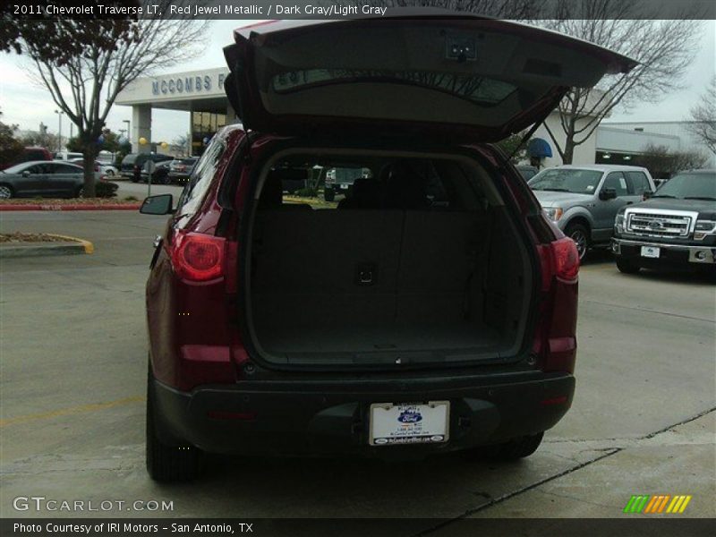 Red Jewel Metallic / Dark Gray/Light Gray 2011 Chevrolet Traverse LT