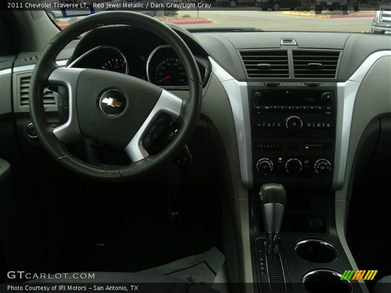 Red Jewel Metallic / Dark Gray/Light Gray 2011 Chevrolet Traverse LT