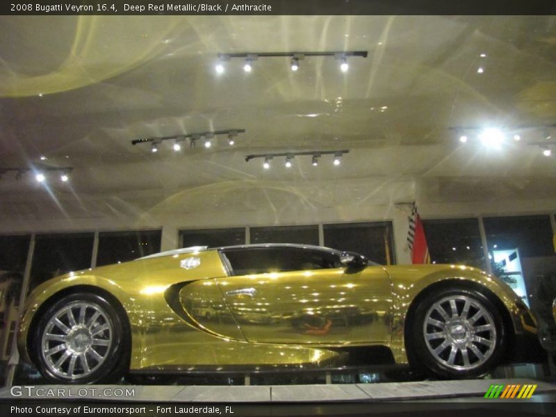 Deep Red Metallic/Black / Anthracite 2008 Bugatti Veyron 16.4