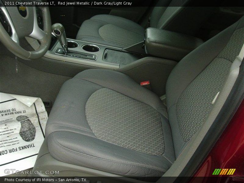 Red Jewel Metallic / Dark Gray/Light Gray 2011 Chevrolet Traverse LT