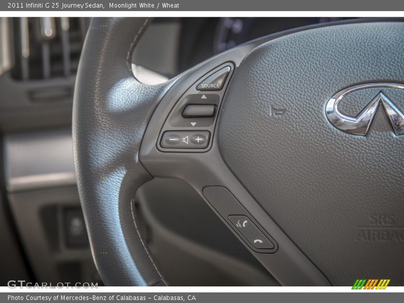 Moonlight White / Wheat 2011 Infiniti G 25 Journey Sedan