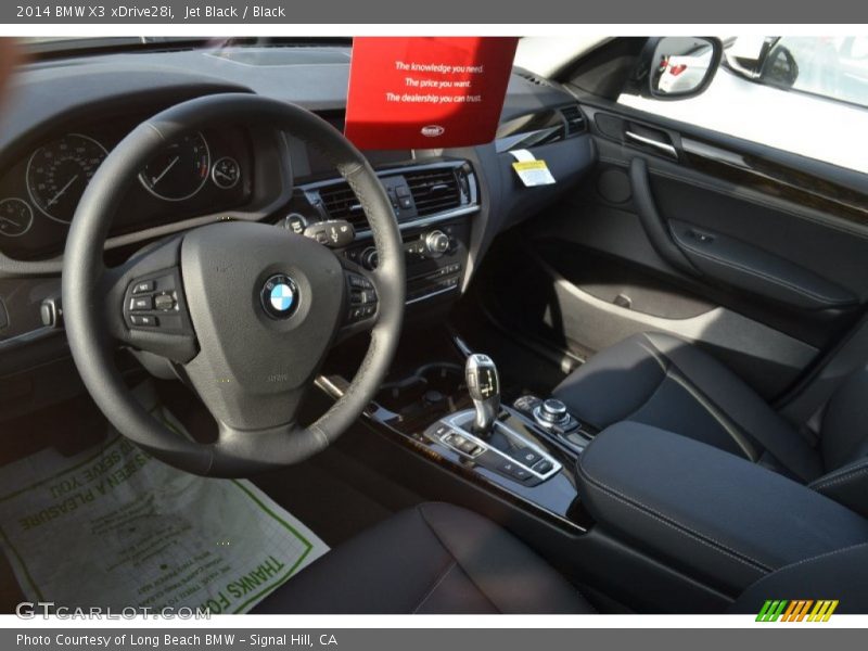 Jet Black / Black 2014 BMW X3 xDrive28i