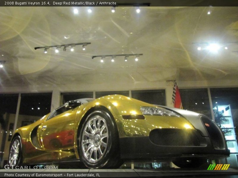 Deep Red Metallic/Black / Anthracite 2008 Bugatti Veyron 16.4