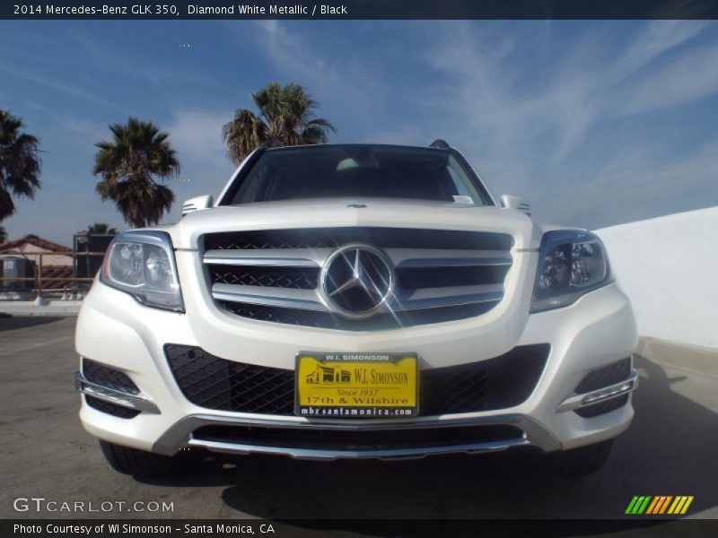 Diamond White Metallic / Black 2014 Mercedes-Benz GLK 350