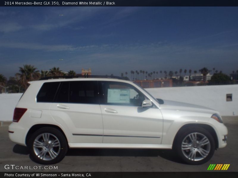 Diamond White Metallic / Black 2014 Mercedes-Benz GLK 350