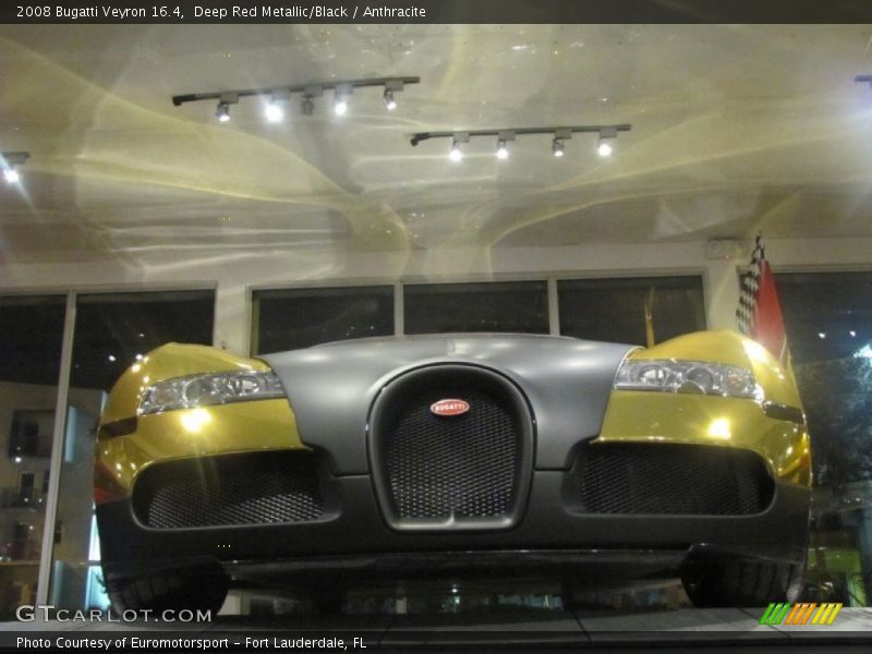 Deep Red Metallic/Black / Anthracite 2008 Bugatti Veyron 16.4