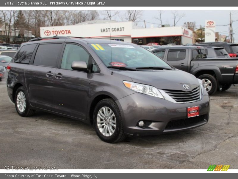 Predawn Gray Mica / Light Gray 2012 Toyota Sienna XLE