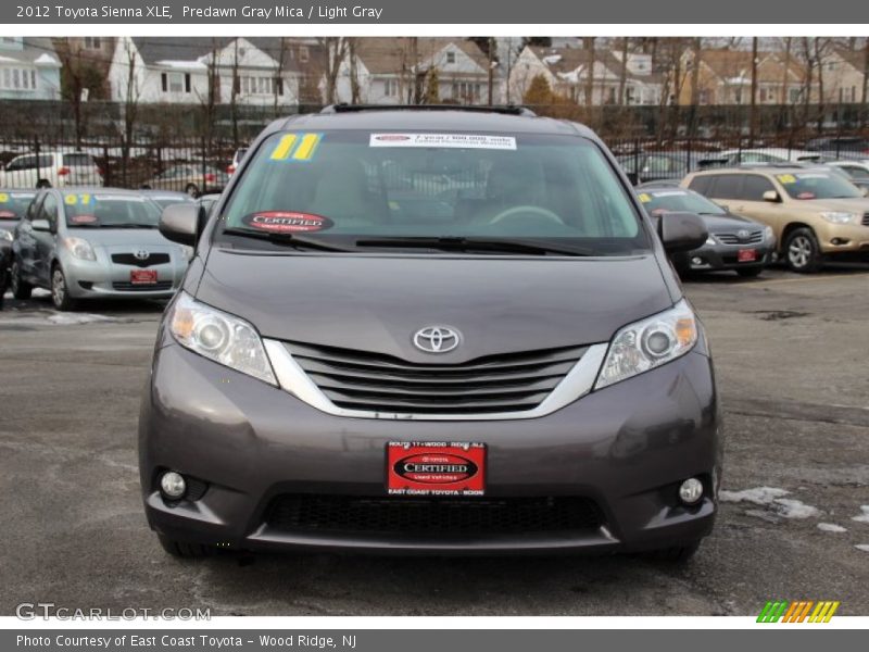Predawn Gray Mica / Light Gray 2012 Toyota Sienna XLE