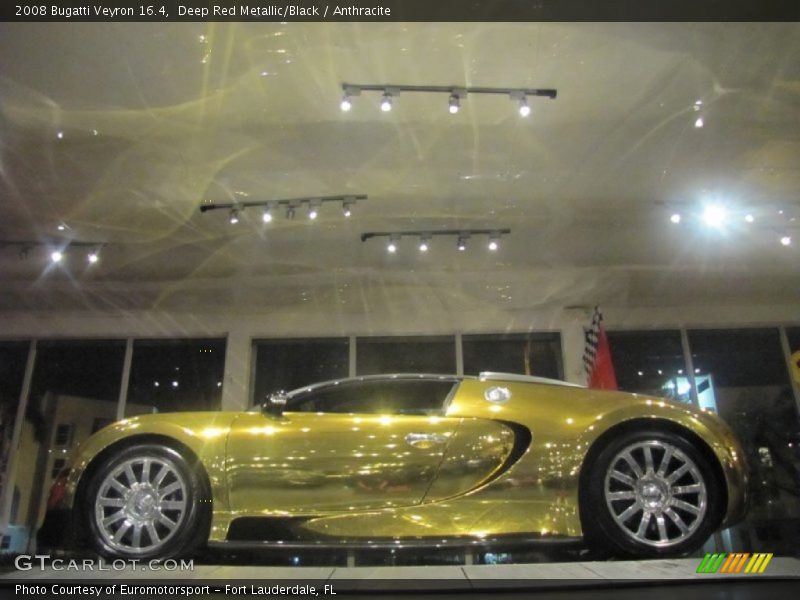 Deep Red Metallic/Black / Anthracite 2008 Bugatti Veyron 16.4