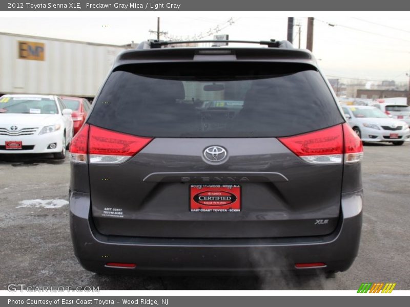 Predawn Gray Mica / Light Gray 2012 Toyota Sienna XLE