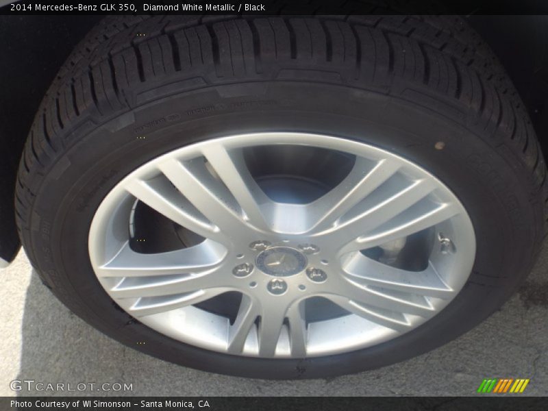 Diamond White Metallic / Black 2014 Mercedes-Benz GLK 350