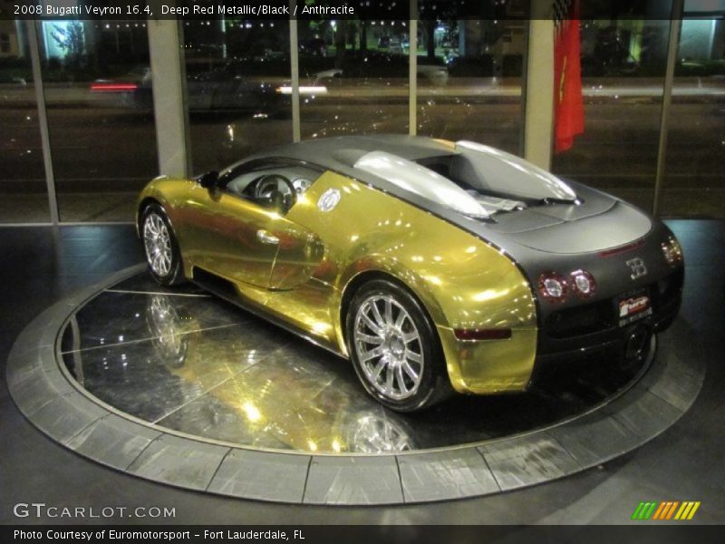 Deep Red Metallic/Black / Anthracite 2008 Bugatti Veyron 16.4