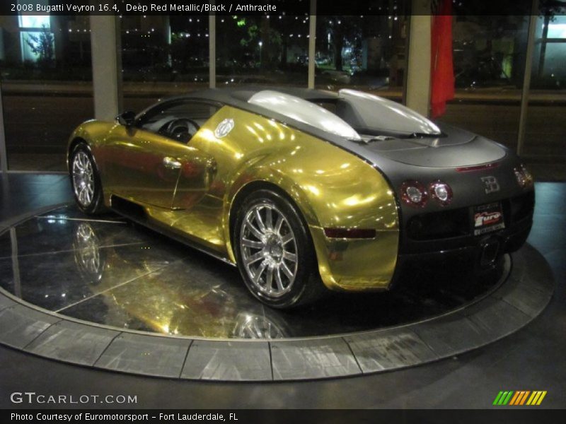 Deep Red Metallic/Black / Anthracite 2008 Bugatti Veyron 16.4