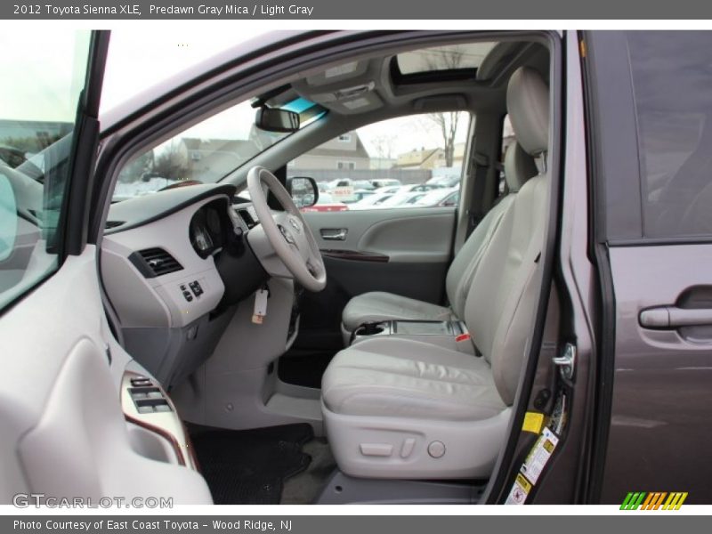 Predawn Gray Mica / Light Gray 2012 Toyota Sienna XLE